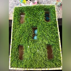 Artificial Grass Display Box cat toy enrichment